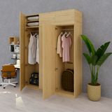  HAPPY FURNITURE , Tủ quần áo 3 cửa mở 1m8x2m4 - SCANDINA , TCM_090 , 180cm x 57cm x 241cm 