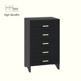  HAPPY FURNITURE , Tủ lưu trữ 5 ngăn kéo - CHEVY, THK_263 , 60cm x 45cm x 99cm DxRxC 
