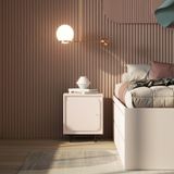  HAPPY FURNITURE , Táp đầu giường 1 cửa mở chân sắt - SWEETY , TCM_058 , 48cm x 40cm x 58cm 