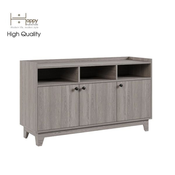  HAPPY FURNITURE , Tủ lưu trữ 3 cửa mở - KINA , TCM_040 , 124cm x 40cm x 72cm 