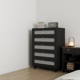  HAPPY FURNITURE , Tủ đựng đồ 5 ngăn kéo - MEYDAN , THK_078 , 78cm x 45cm x 112cm 