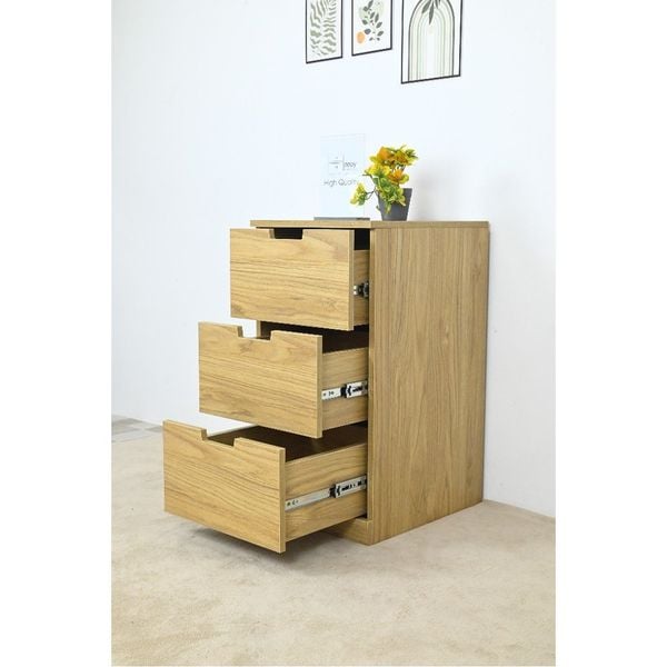  HAPPY FURNITURE , Tủ đựng đồ 3 ngăn kéo - SCANDINA , THK_102 , 40cm x 47cm x 76cm 