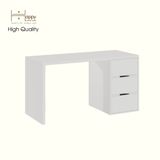  HAPPY FURNITURE ,Bàn làm việc 3 ngăn kéo - LAYLA , BAN_165 , 140cm x 59cm x 75cm DxRxC 
