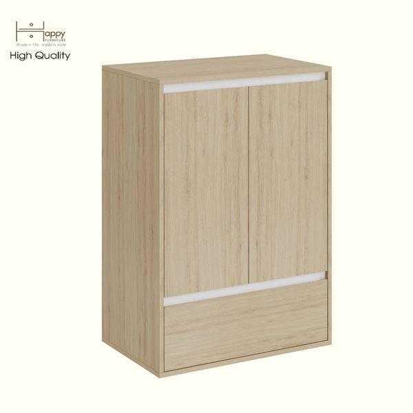  HAPPY FURNITURE , Tủ lưu trữ 2 cửa mở 1 ngăn kéo - ELIS , TCM_284 , 70cm x 45cm x 100cm DxRxC 
