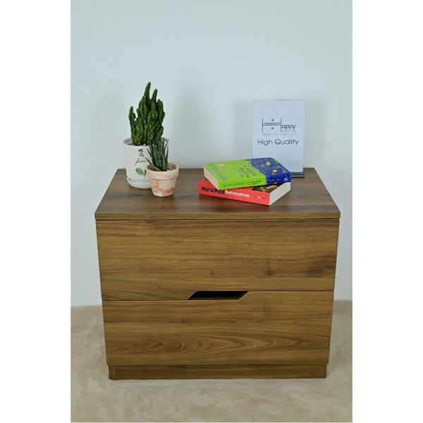  HAPPY FURNITURE , Táp đầu giường 2 ngăn kéo - DASH , THK_056 , 60cm x 40cm x 50cm 