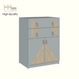  HAPPY FURNITURE , Tủ lưu trữ 2 cửa mở 2 ngăn kéo - CHARIS , TCM_119 , 60cm x 40cm x 80cm 