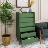  HAPPY FURNITURE , Tủ lưu trữ 6 ngăn kéo chân sắt - LAVIA , THK_155 , 63cm x 45cm x 116cm 