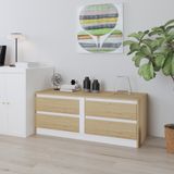  HAPPY FURNITURE , Tủ lưu trữ 4 ngăn kéo - ELIS , THK_336 , 120cm x 45cm x 47cm DxRxC 