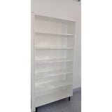  HAPPY FURNITURE , Kệ sách 6 tầng chân sắt - CATY , KSA_015 , 90cm x 30cm x 180cm 