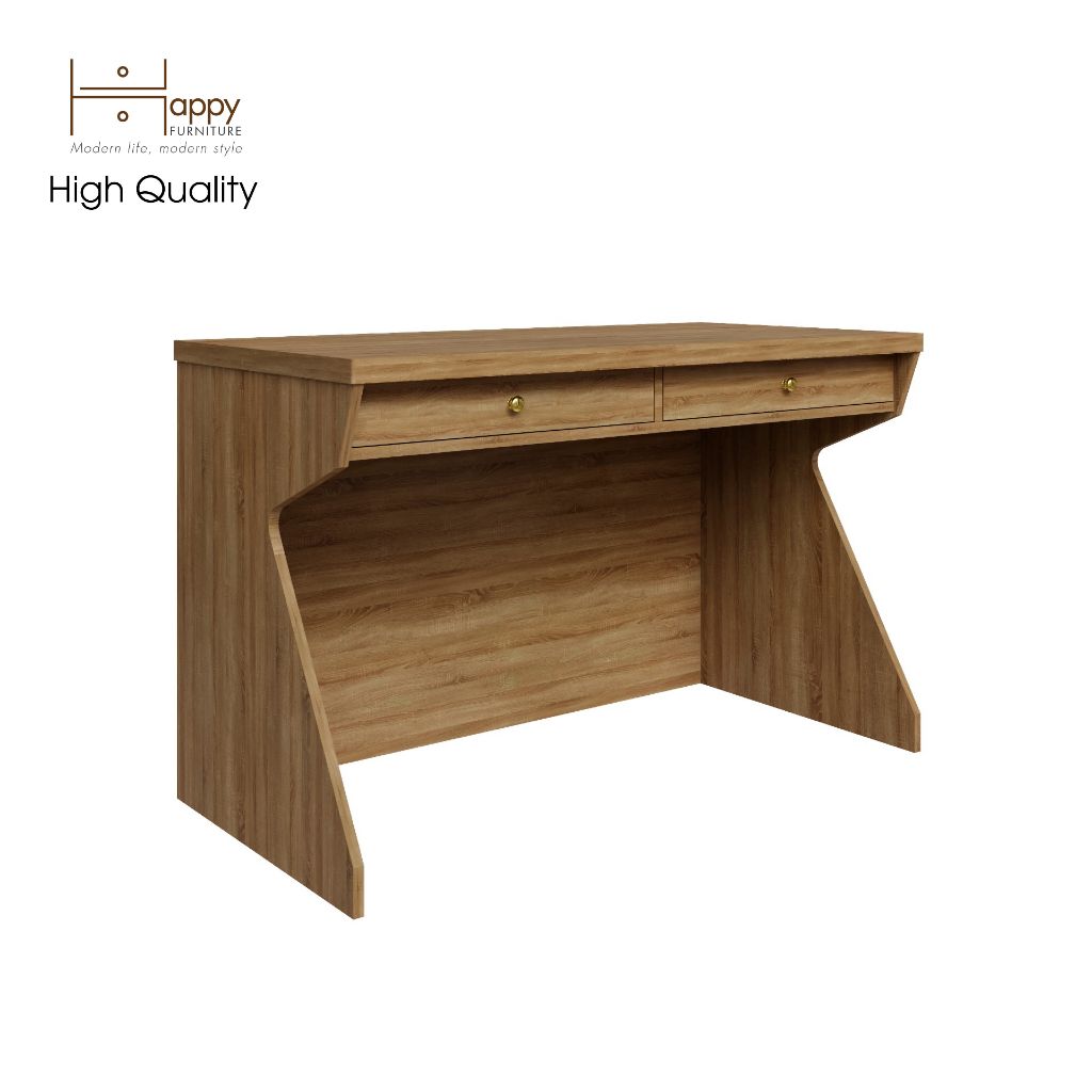  HAPPY FURNITURE , Bàn làm việc 2 ngăn kéo - HELI , BAN_056 , 120cm x 60cm x 75cm 