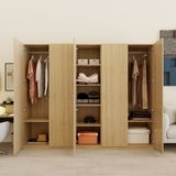  HAPPY FURNITURE , Tủ quần áo 5 cửa mở 2m5x2m - SCANDINA , TCM_091 , 250cm x 60cm x 201cm 