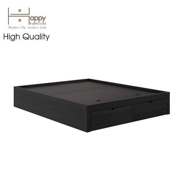  HAPPY FURNITURE ,  Giường ngủ 2 ngăn kéo - CIRCLE , GNG_085 GNG_086 GNG_087 GNG_088 , 207cm x 35cm 