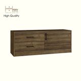  HAPPY FURNITURE , HEINEE - Kệ TV 2 ngăn kéo, KTV_067 , 120cm x 40cm x 46cm DxRxC, sản phẩm phổ thông 
