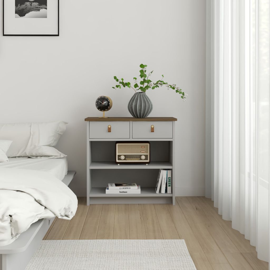  HAPPY FURNITURE , Tủ lưu trữ 3 tầng 2 ngăn kéo - NOMIA , THK_068 , 68cm x 35cm x 64cm 