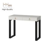  HAPPY FURNITURE , Bàn trang điểm chân sắt 2 ngăn kéo - WESLEY , BAN_011 , 100cm x 45cm x 75cm 