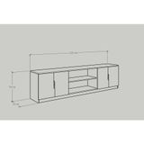  HAPPY FURNITURE , Kệ Tivi 6 ngăn - DASH , KTV_006 , 210cm x 35cm x 54cm 