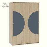  HAPPY FURNITURE , Tủ quần áo 2 cánh lùa - BANA , TCL_029 , 120cm x 59cm x 176cm 