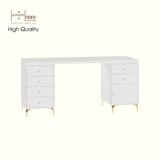  HAPPY FURNITURE ,Bàn làm việc 1 cửa mở 6 ngăn kéo - HAPPI, BAN_138 BAN_139 , 59cm x 75cm RxC 