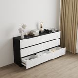  HAPPY FURNITURE , Tủ lưu trữ 9 ngăn kéo - KALA, THK_288, 160cm x 40cm x 80cm DxRxC 