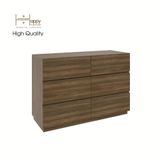  HAPPY FURNITURE , Tủ đựng đồ 6 ngăn kéo - MACRO , THK_038 , 120cm x 47cm x 82cm 