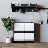  HAPPY FURNITURE , Tủ lưu trữ 2 cánh lùa chân sắt - TAKO , TCL_034 , 110cm x 30cm x 110cm 