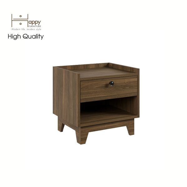  HAPPY FURNITURE , Táp đầu giường 1 ngăn kéo - KINA , THK_070 , 48cm x 40cm x 46cm 