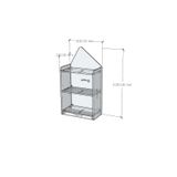  HAPPY FURNITURE , Kệ lưu trữ cho trẻ em - KID , KSA_052 , 60cm x 32cm x 110cm 