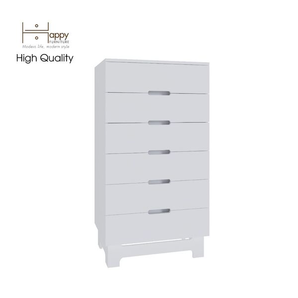  HAPPY FURNITURE , Tủ lưu trữ 6 ngăn kéo - MOLLY , THK_105 , 64cm x 45cm x 120cm 