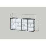  HAPPY FURNITURE ,Tủ lưu trữ 4 cửa mở - LAYLA , TCM_273 , 180cm x 40cm x 86cm DxRxC 