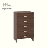  HAPPY FURNITURE , Tủ lưu trữ 5 ngăn kéo - CHEVY, THK_263 , 60cm x 45cm x 99cm DxRxC 