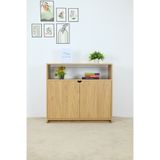  HAPPY FURNITURE , Tủ lưu trữ 2 cửa mở - CIRCLE , TCM_074 , 90cm x 35cm x 82cm 