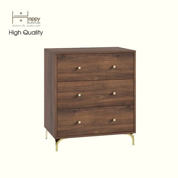  HAPPY FURNITURE , Tủ lưu trữ 3 ngăn kéo - HAPPI, THK_268 , 70cm x 45cm x 82cm DxRxC 