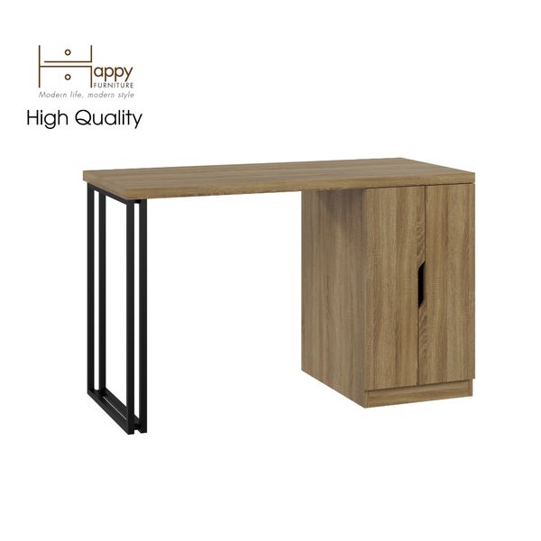  HAPPY FURNITURE , Bàn làm việc chân sắt - DASH , BAN_030 , 120cm x 55cm x75cm 
