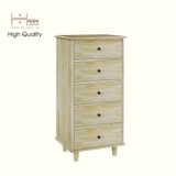  HAPPY FURNITURE , Gỗ tự nhiên , Tủ lưu trữ 5 ngăn kéo - FARAH , THK_180 , 55cm x 45cm x 110cm 