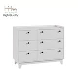  HAPPY FURNITURE , Tủ đựng đồ 6 ngăn kéo - KINA , THK_073 , 106cm x 45cm x 84cm 