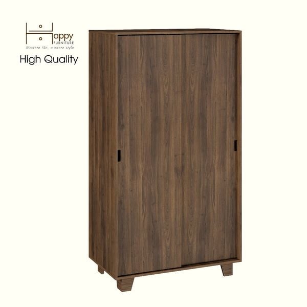  HAPPY FURNITURE , ALVA - Tủ quần áo 2 cửa lùa, TCL_041 , 100cm x 54cm x 180cm DxRxC 