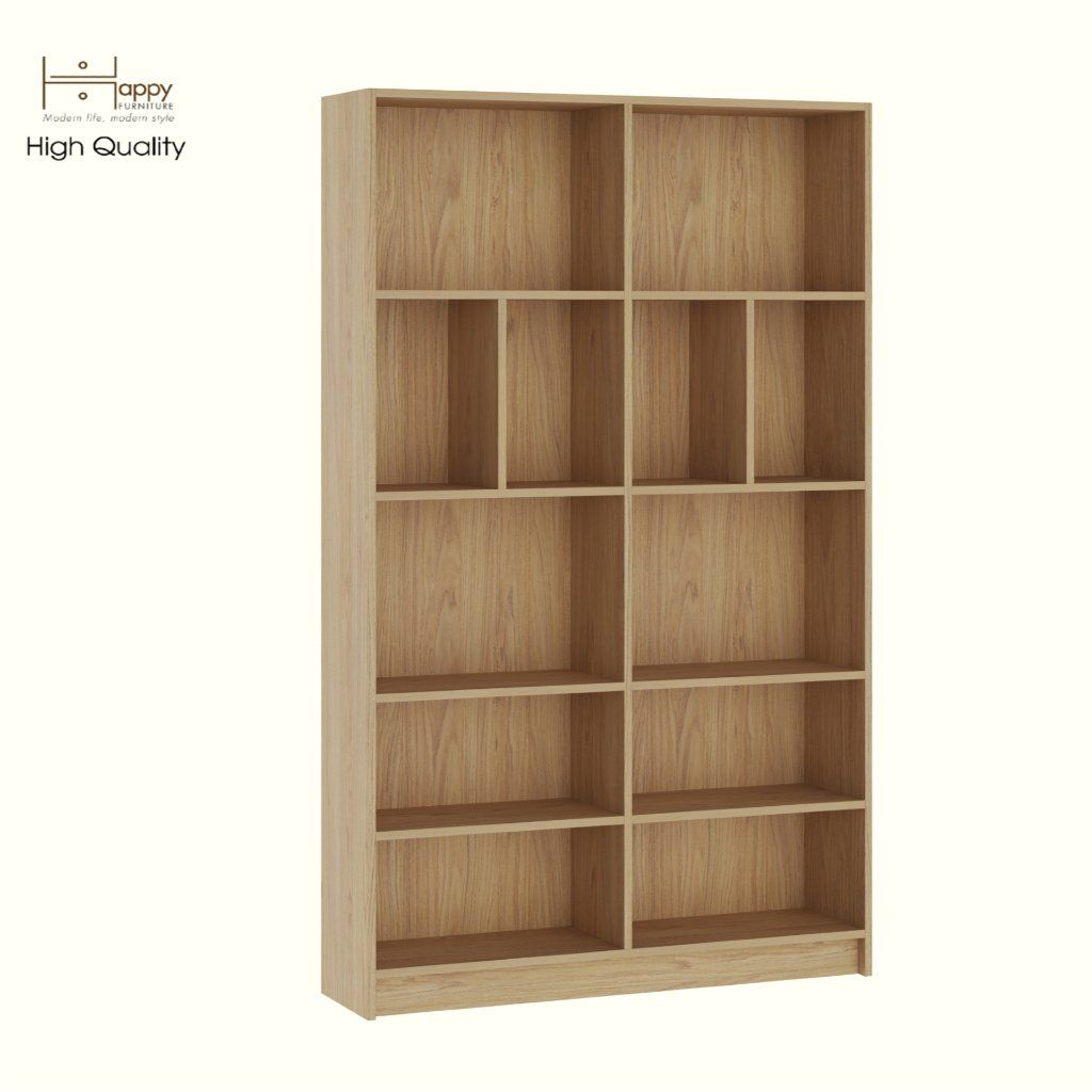  HAPPY FURNITURE , Kệ sách nhiều ngăn - CATY, KSA_086 , 110cm x 28cm x 180cm DxRxC 