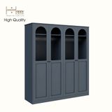  HAPPY FURNITURE , Tủ quần áo cửa kính 4 cửa mở - SISEEL , TCM_186 , 180cm x 54cm x 200cm 