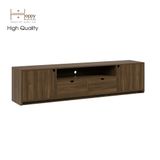  HAPPY FURNITURE , Kệ TIVI 2 cánh mở 2 ngăn kéo - CIRCLE , KTV_018 , 200cm x 40cm x 48cm 