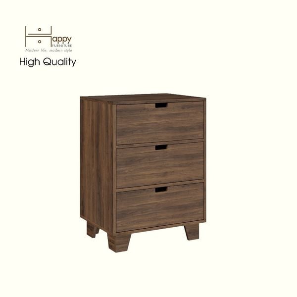  HAPPY FURNITURE , ALVA - Tủ lưu trữ 3 ngăn kéo , THK_227 , 60cm x 45cm x 82cm DxRxC 