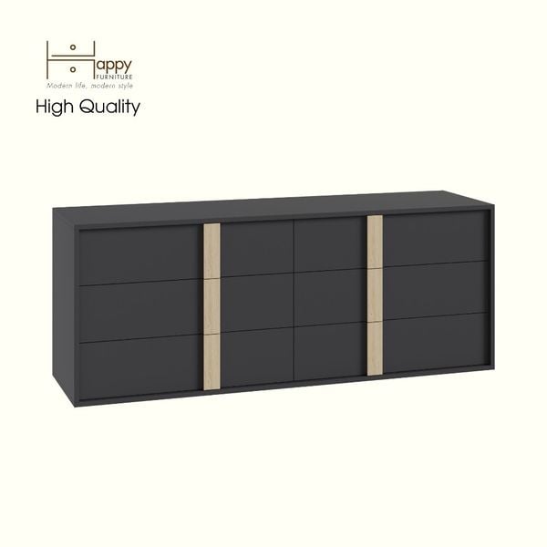  HAPPY FURNITURE , Tủ lưu trữ 6 ngăn kéo - SPACE, THK_287 , 160cm x 45cm x 62cm DxRxC 