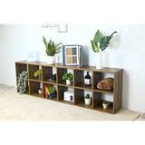  HAPPY FURNITURE , Kệ sách 2x6 - ZANE , KSA_039 , 200cm x 28cm x 60cm 
