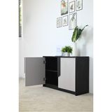  HAPPY FURNITURE , Tủ lưu trữ 2 cánh mở - PONIX , TCM_111 , 90cm x 32cm x 62cm 