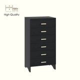  HAPPY FURNITURE , Tủ lưu trữ 6 ngăn kéo - CHEVY, THK_264 , 60cm x 45cm x 115cm DxRxC 