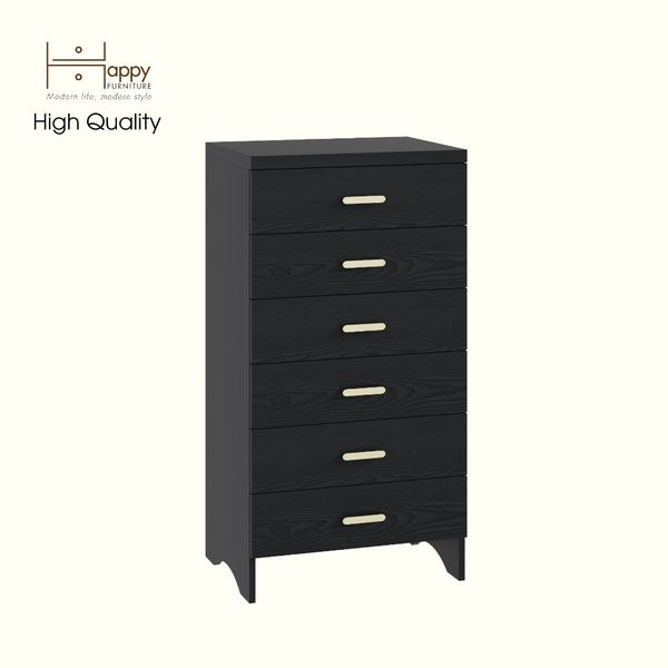  HAPPY FURNITURE , Tủ lưu trữ 6 ngăn kéo - CHEVY, THK_264 , 60cm x 45cm x 115cm DxRxC 