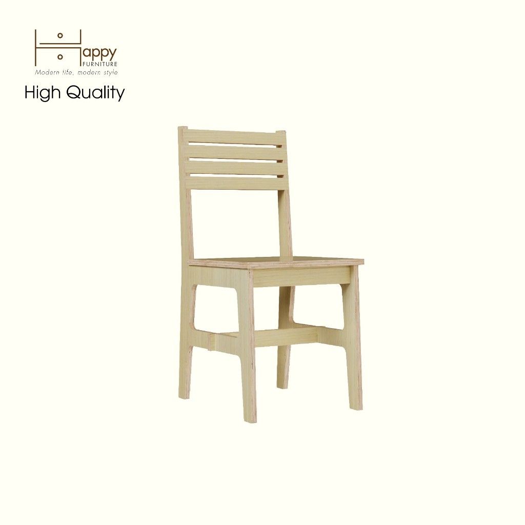  HAPPY FURNITURE , Gỗ tự nhiên , Ghế đơn gỗ Plywood - AIDAN , GHE_006 , 40x47x86cm ( DxRxC) 