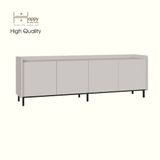  HAPPY FURNITURE , Kệ TV 4 cửa mở chân sắt - LAVIA , KTV_046 , 180cm x 40cm x 60cm 