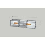  HAPPY FURNITURE , Kệ TV 2 cửa mở - SPACE, KTV_087 , 170cm x 40cm x 42cm DxRxC 