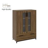  HAPPY FURNITURE , Tủ lưu trữ chân sắt - LOUIS , TCM_028 , 76cm x 36cm x 104cm 