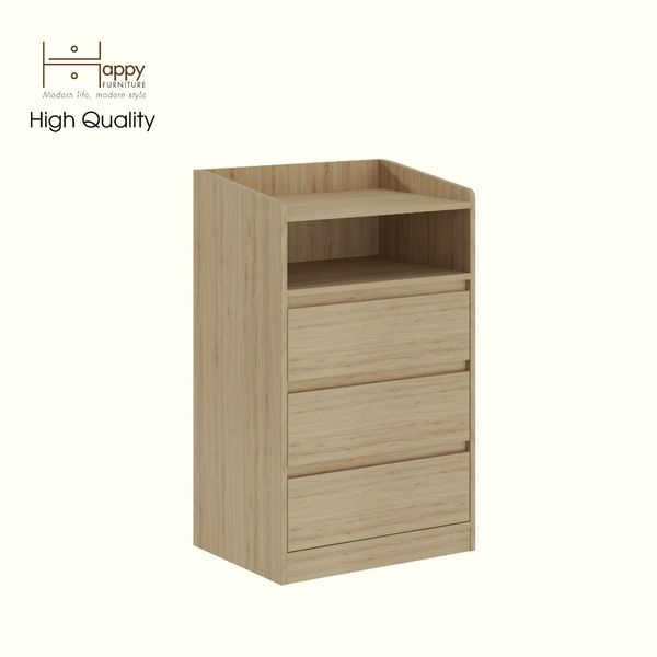 HAPPY FURNITURE , Tủ lưu trữ 3 ngăn kéo - KATE , THK_321 ,60cm x 45cm x 100cm DxRxC 